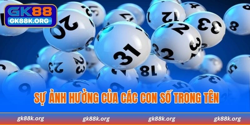 Sự ảnh hưởng của các con số trong tên